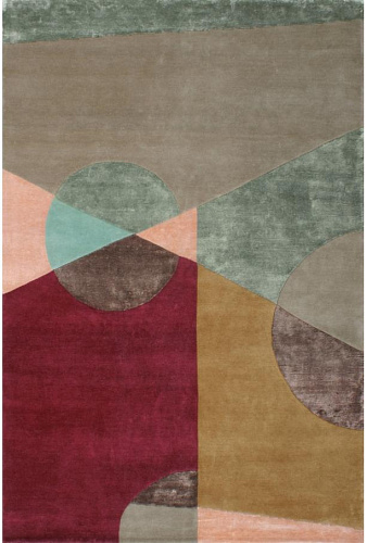 Spectacular Wool & Viscose Handwoven Luxury Rug