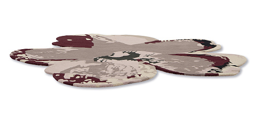 Magnolia Burgundy Designer Handwoven Rug