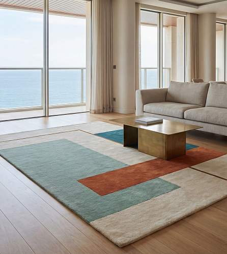 Framed Blocks Handwoven Rug