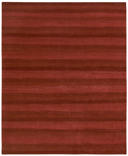 Red Striped Hand-woven Luxury Rug