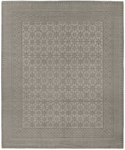 Blueberry Grey Luxury Hand-woven Rug