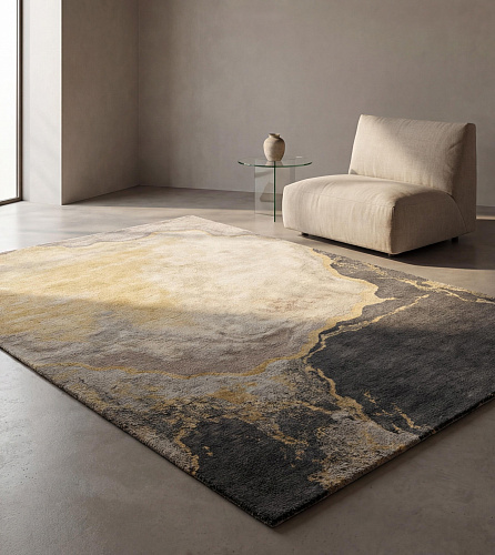 Gilded Abyss Hand-Knotted Rug