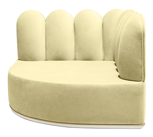 Fluffy Cloud Yellow Sofa