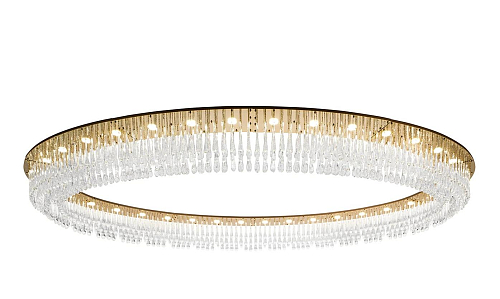 Oval Murano Drop Glass Chandelier