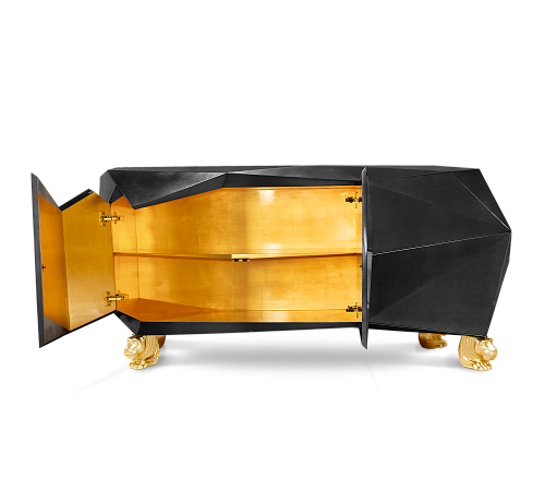 Prism Black Designer Sideboard