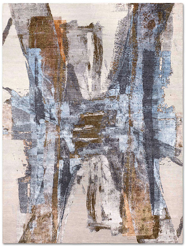 Blue Rust Hand-Woven Exquisite Rug