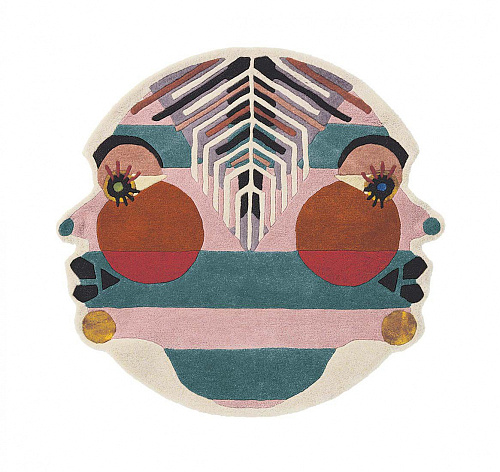 Zodiac Gemini Hand Woven Round Rug