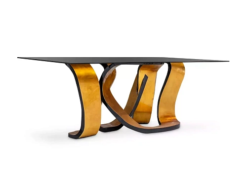 Ribbon Gold Leaf Table