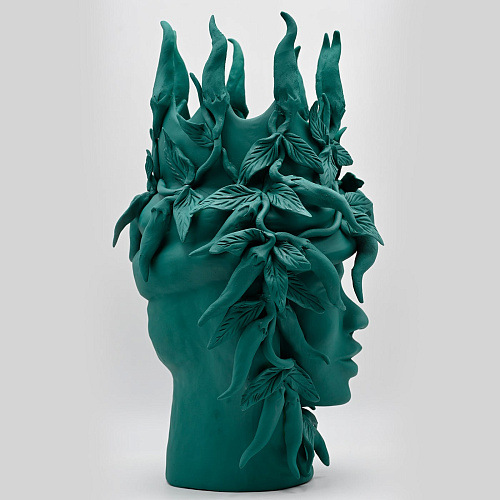 Dark Green Moor's Head Artwork