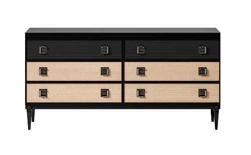 Chic Black/Beige Drawer Chest