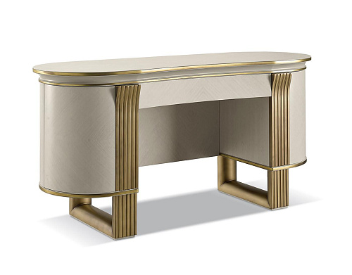 Oliver White and Gold Vanity Elegance