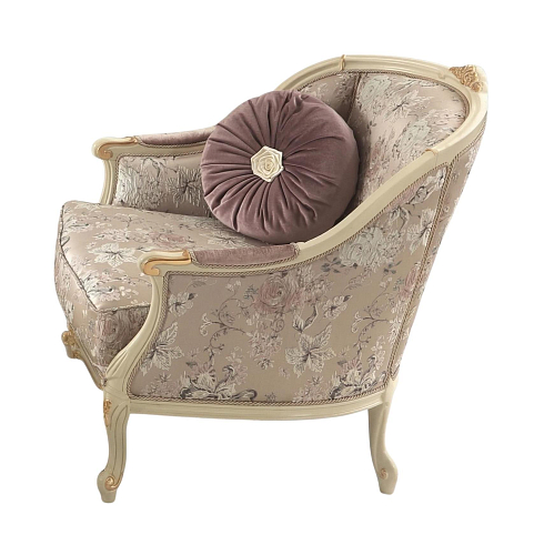 Rosa Beige Accent Armchair