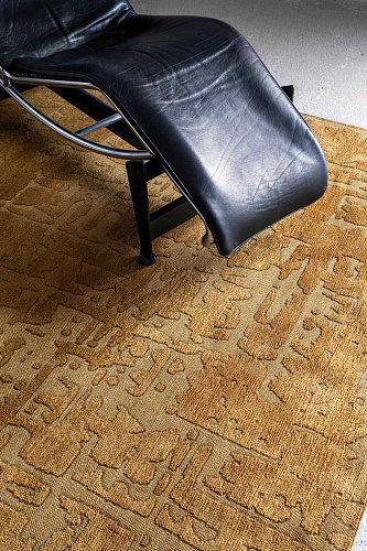 Gold Belgian Flatwoven Rug