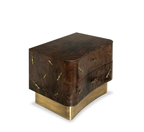 Designer Wood Compact Bedside Table