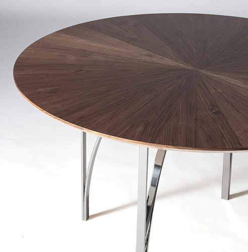 Walnut Round Dining Table