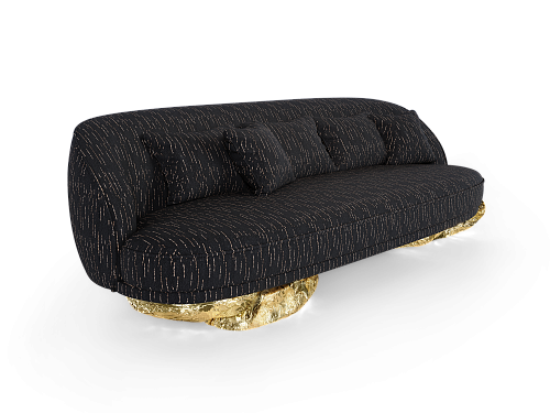 Angora Black Luxe Sofa