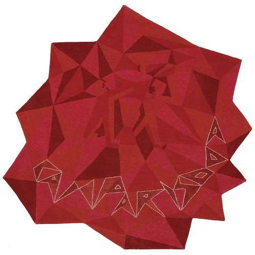 Campari Soda Designer Wool / Silk Rug