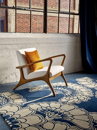 Handwoven Indian Blue Rug