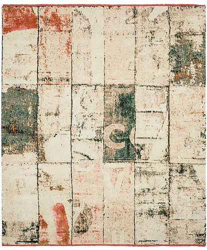 Luxurious Hand-woven Wool / Silk Mudern Rug