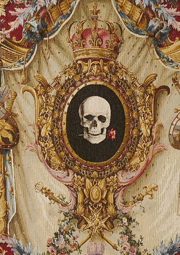 Coat of Arms and Skull Tapestry