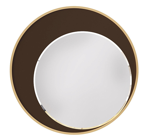 Eclipse Round Dark Italian Mirror
