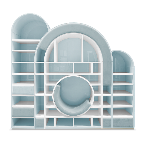 Bubble Gum Blue Bookcase