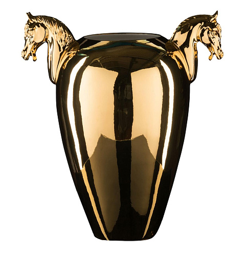 Horse Golden Decorative Vase