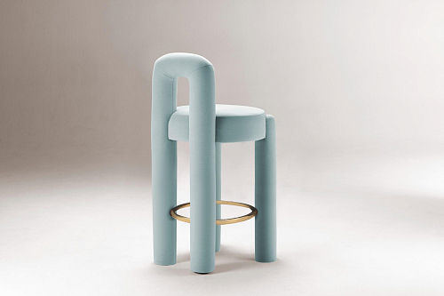 Marlon Light Blue Bar Stool