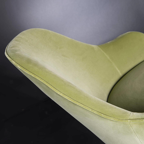 Paulette Green Armchair with Armrests