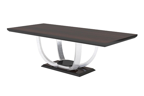 Calvin Dark and Silver Italian Dining Table
