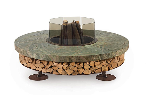 Marble Green Outdoor Fire Pit