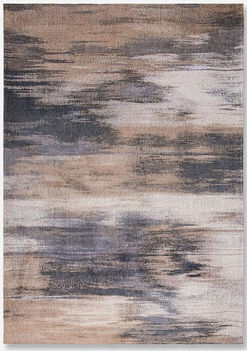 Modern Art Flatwoven Beige Rug