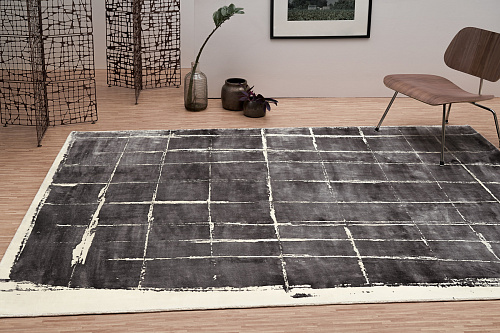 Checkered Tencel Handwoven Luxury Rug