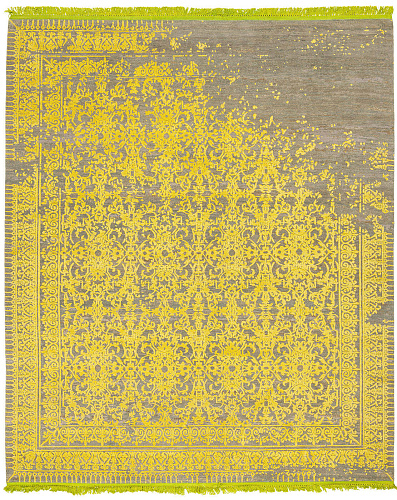 Hand-woven Luxury Rug Ferrara Yellow