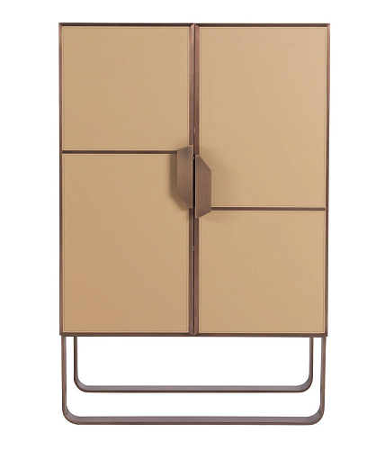 Twin Door Handcrafted Bar Cabinet