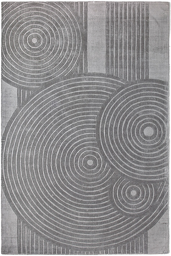 Designer Grey Indian Hand-Woven Rug