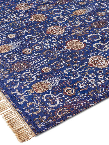 Isfahan Blue Wool & Silk Rug