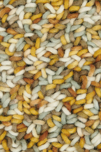 Tufted Loop Pile Wool Rug