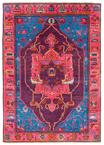 Wool / Silk Oriental Designer Rug