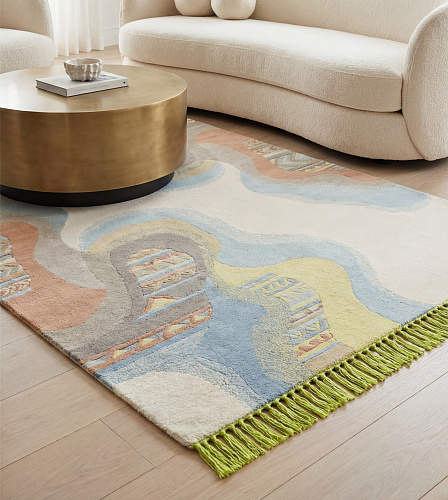 Fluid Lines Handwoven Rug