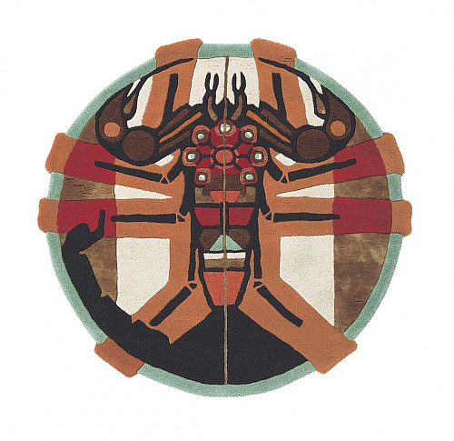 Zodiac Scorpio Hand Woven Round Rug