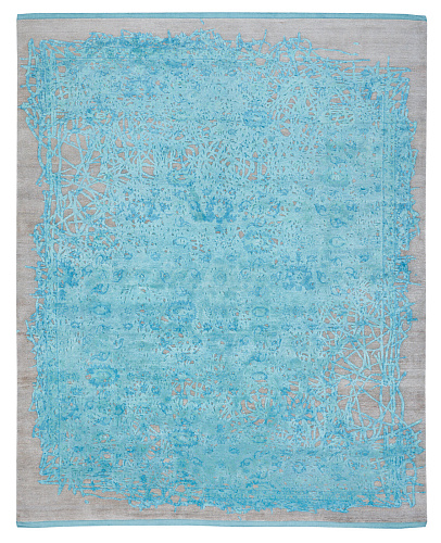 Bidjar Hand-woven Aqua Luxurious Rug
