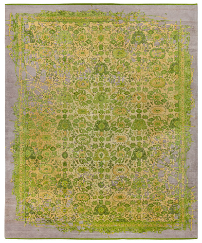 Bidjar Hand-woven Green Luxurious Rug