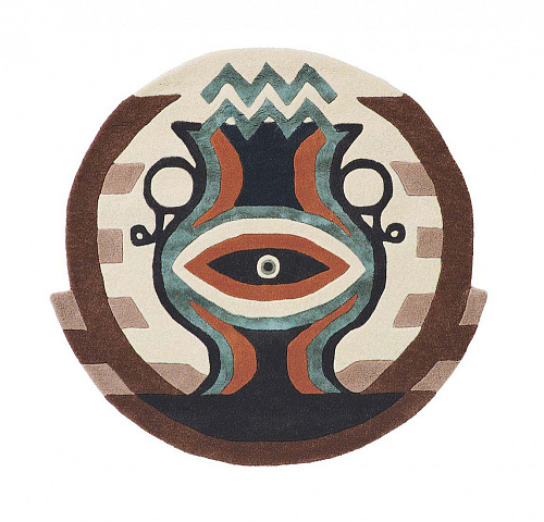 Zodiac Aquarius Hand Woven Round Rug