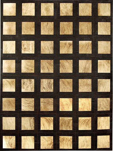Hilarion Beige / Brown Luxury Cowhide Rug