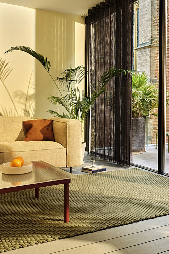 Outdoor Green Hand Woven Rug