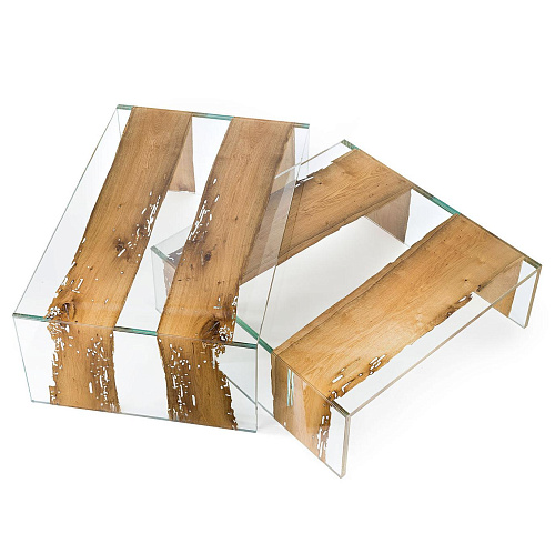 Venezia Italian Glass Coffee Table