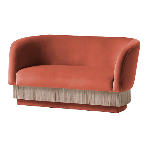 La Folie Red Sofa