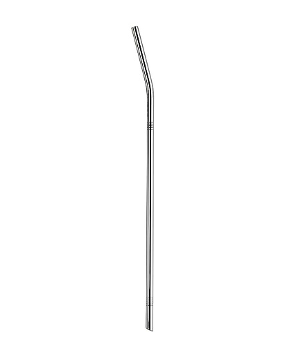 Silver-Plated Drinking Straw