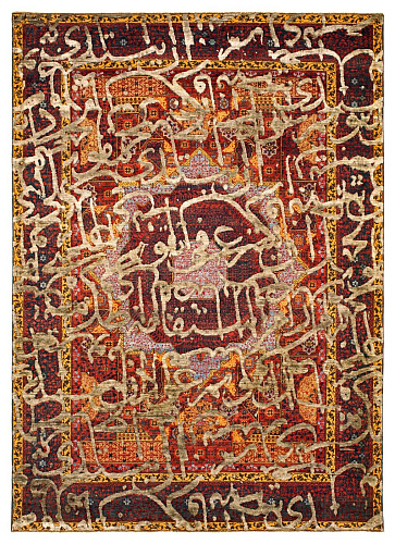 Faded Hand Knotted Vintage Luxury Rug